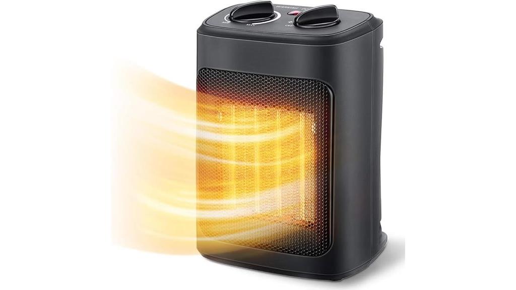 1500w thermostat fan heater