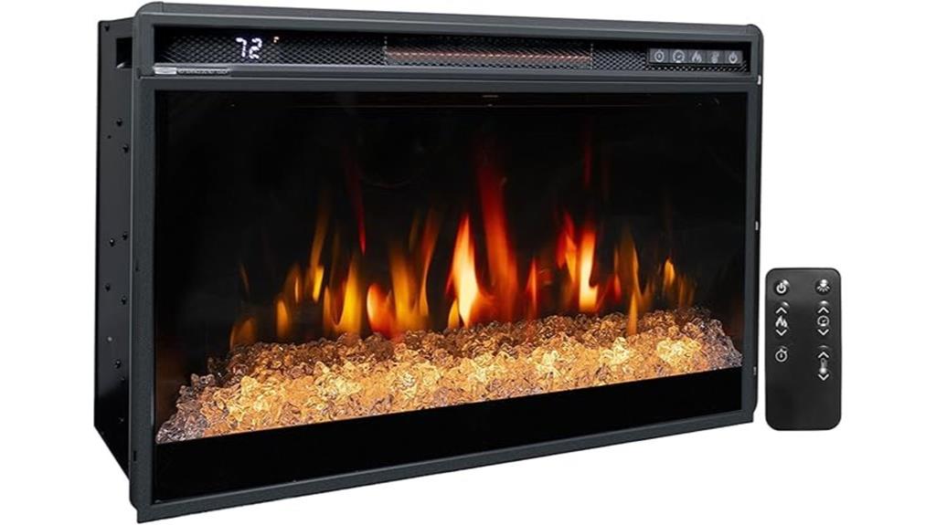 26 inch electric fireplace