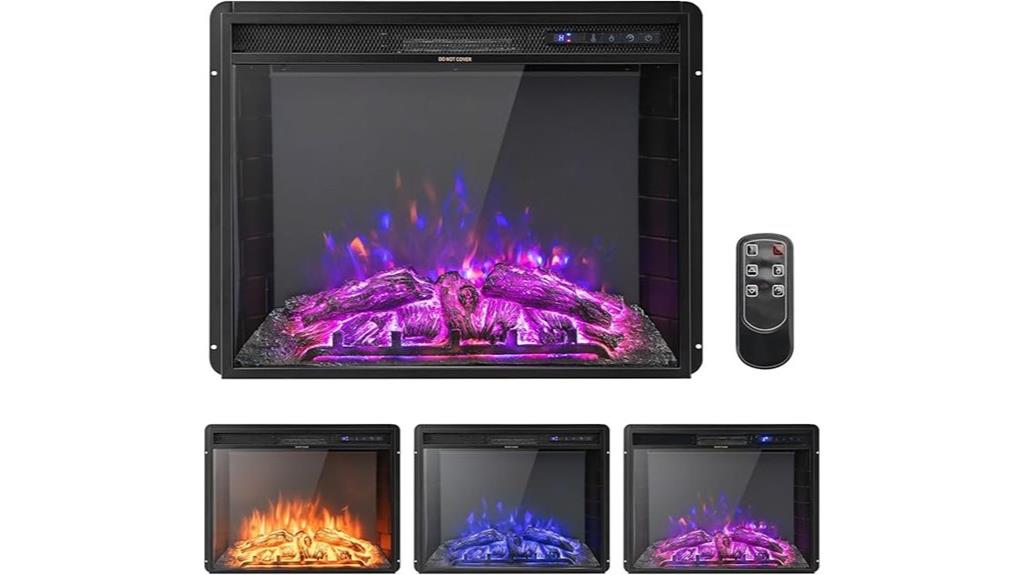 26 inch electric fireplace