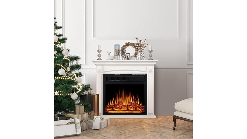 27 inch electric fireplace