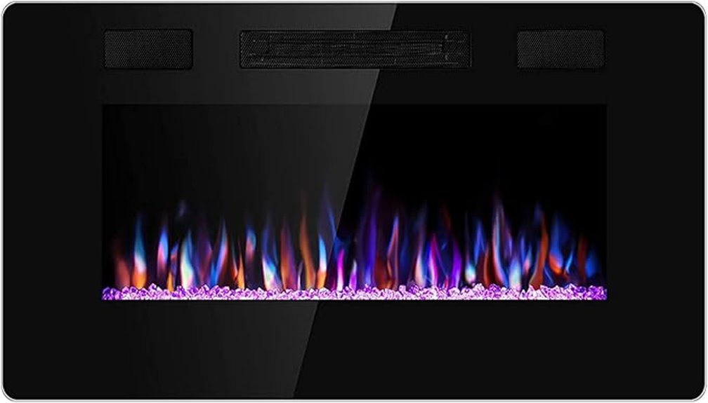 30 inch electric fireplace