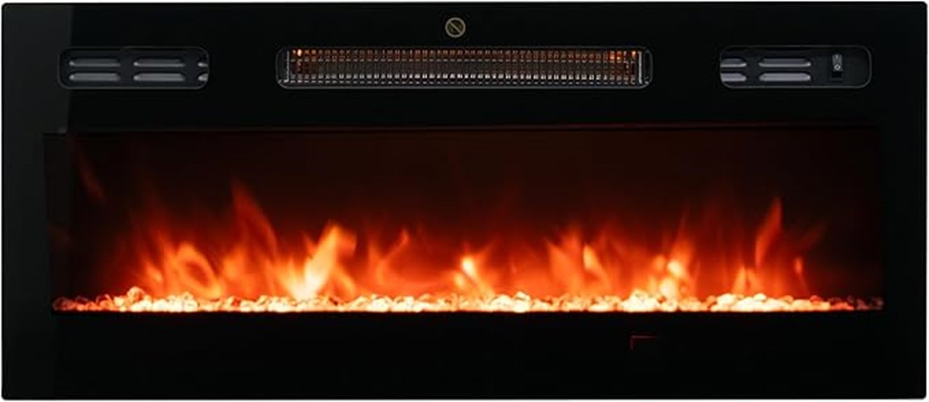 30 inch wall mounted fireplace