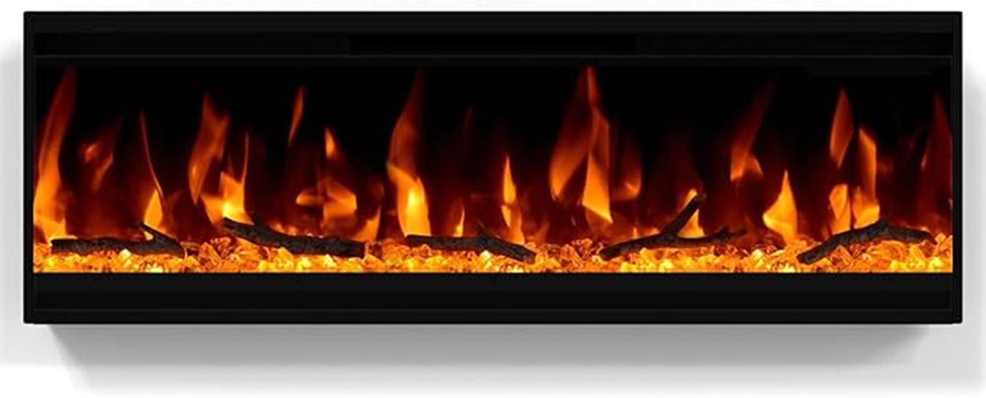 30 inch wall mounted fireplace