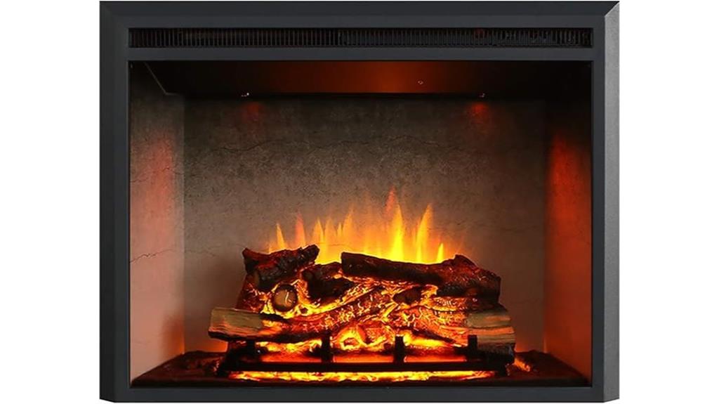 33 inch electric fireplace insert