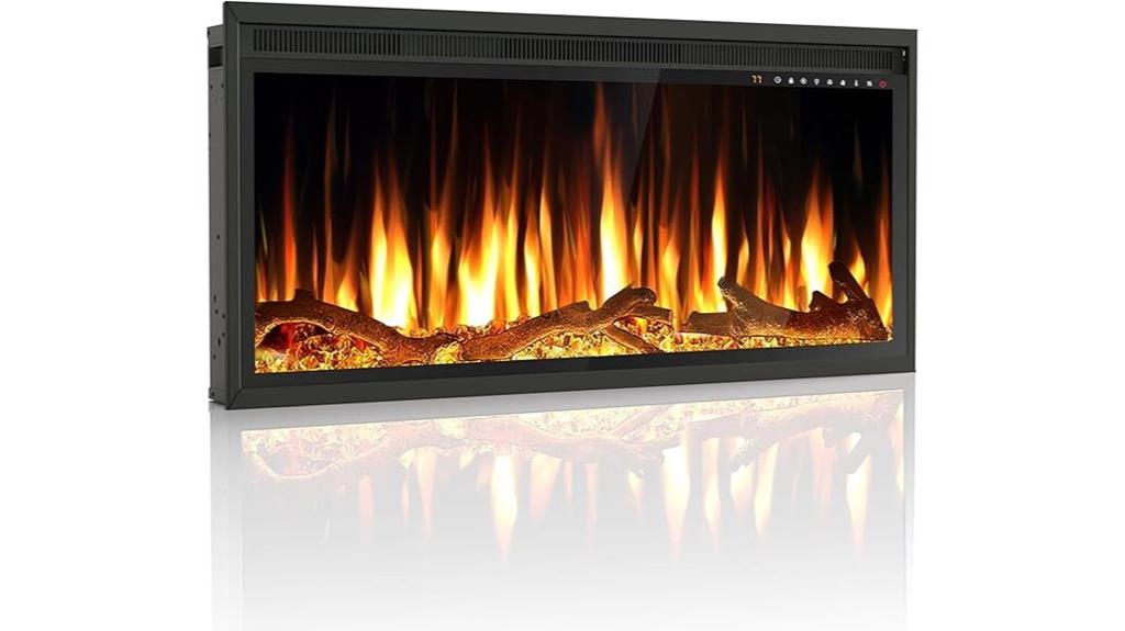 36 inch electric fireplace