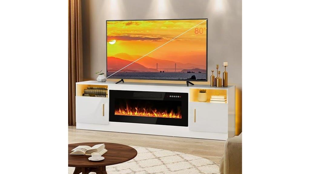 36 inch fireplace tv stand