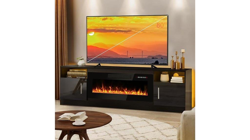 36 inch fireplace tv stand