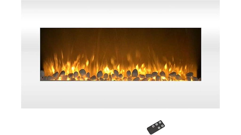36 inch led flame fireplace