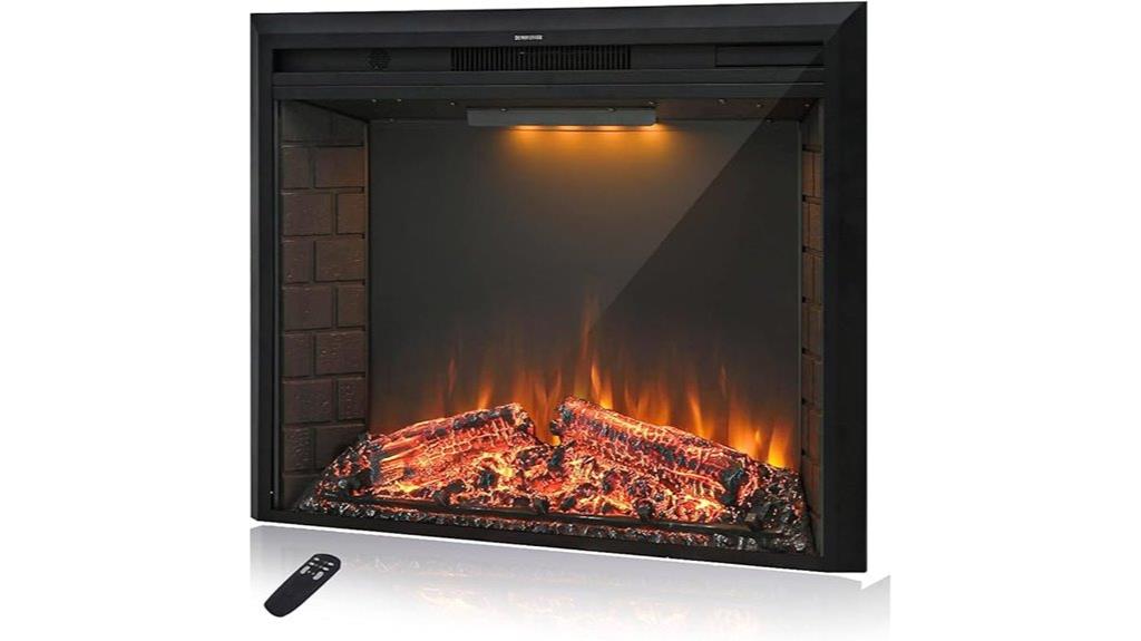 36 inch remote fireplace