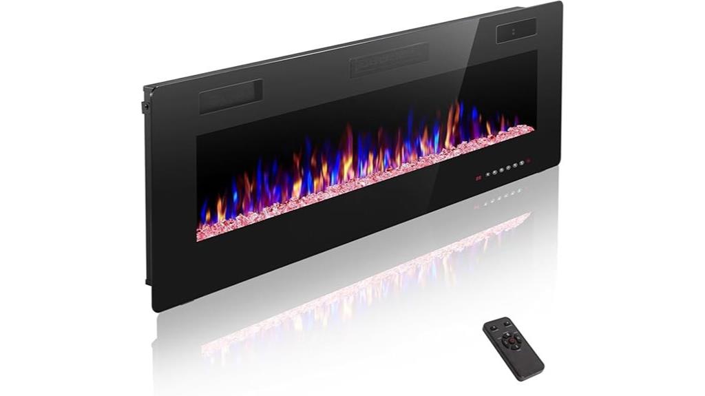 36 inch wall mounted fireplace