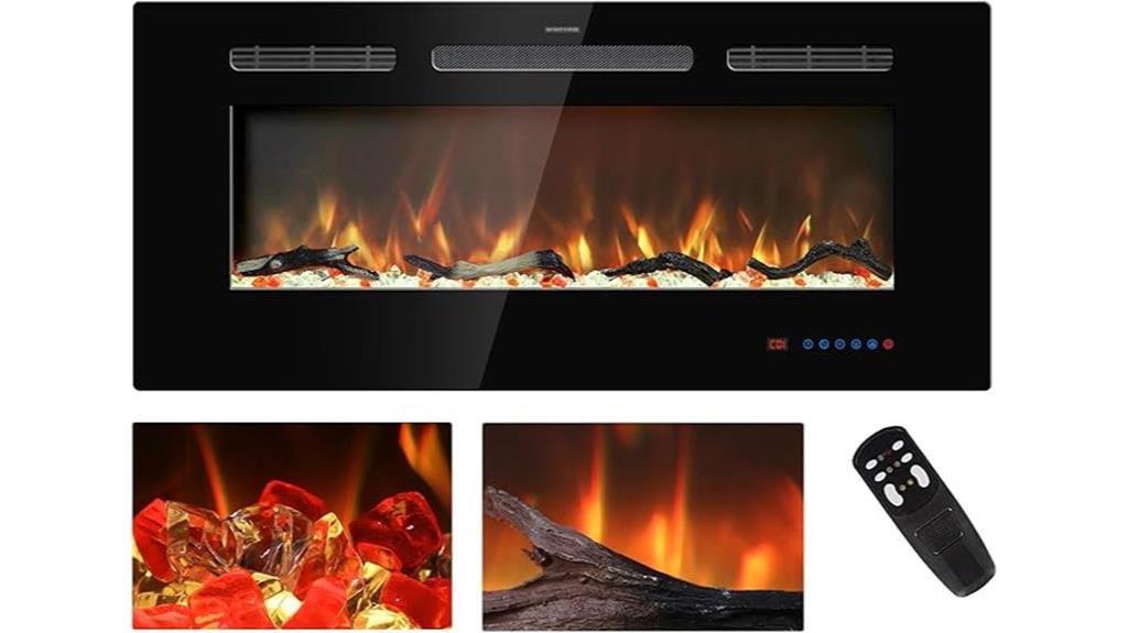 39 inch electric fireplace