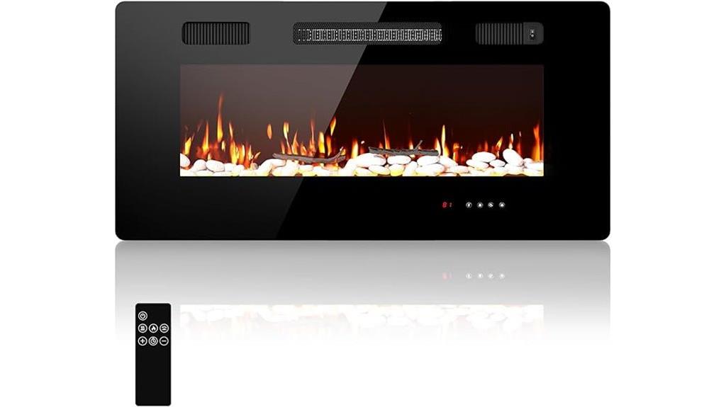 40 inch remote touchscreen fireplace