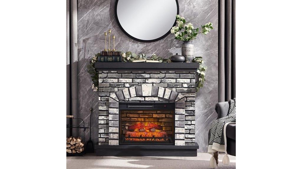 42 inch mantel electric fireplace