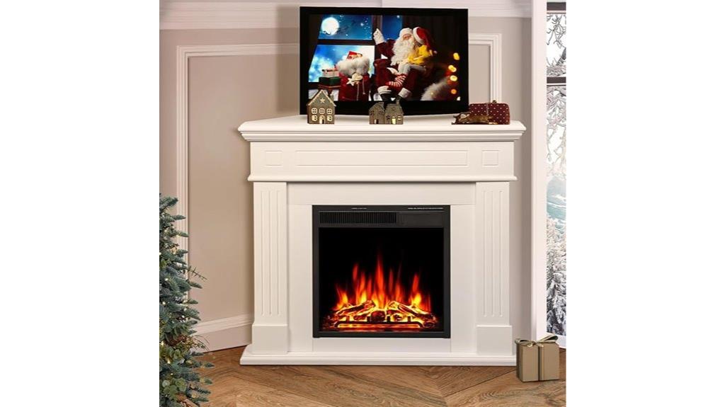 43 inch corner electric fireplace