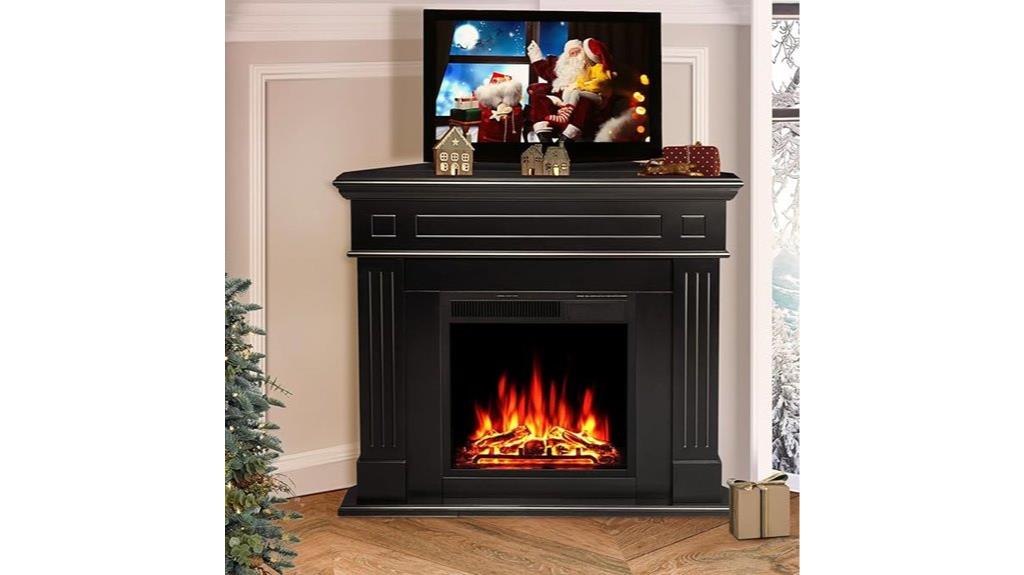 43 inch corner fireplace