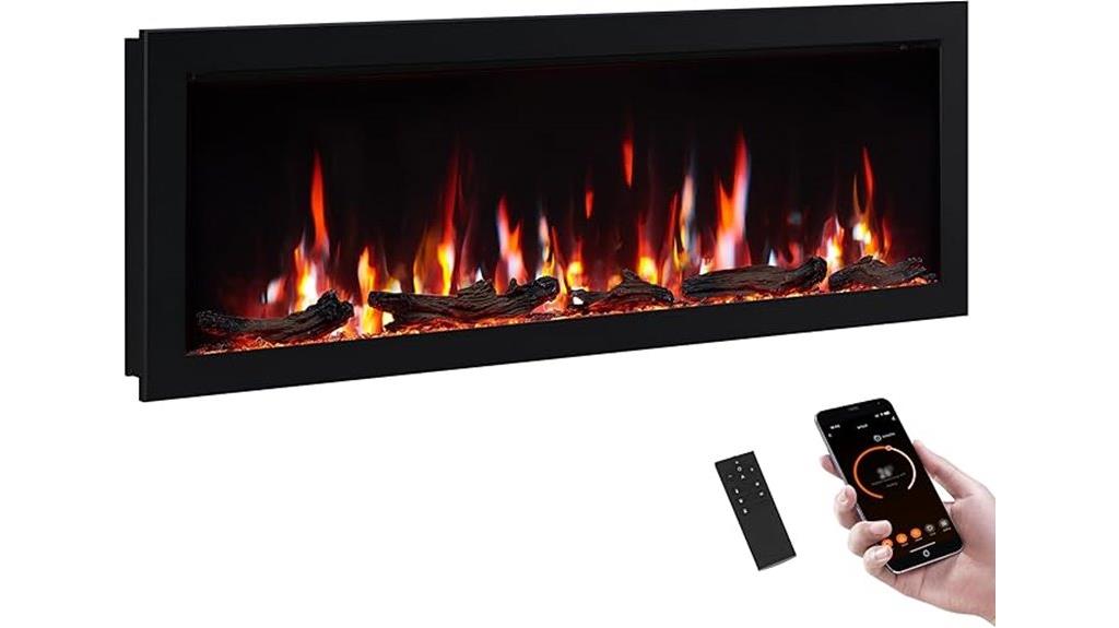 50 inch electric fireplace
