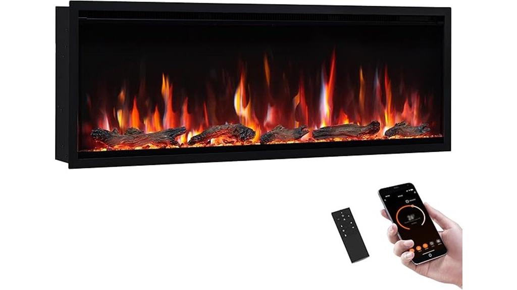50 inch electric fireplace