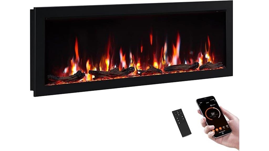 50 inch electric fireplace
