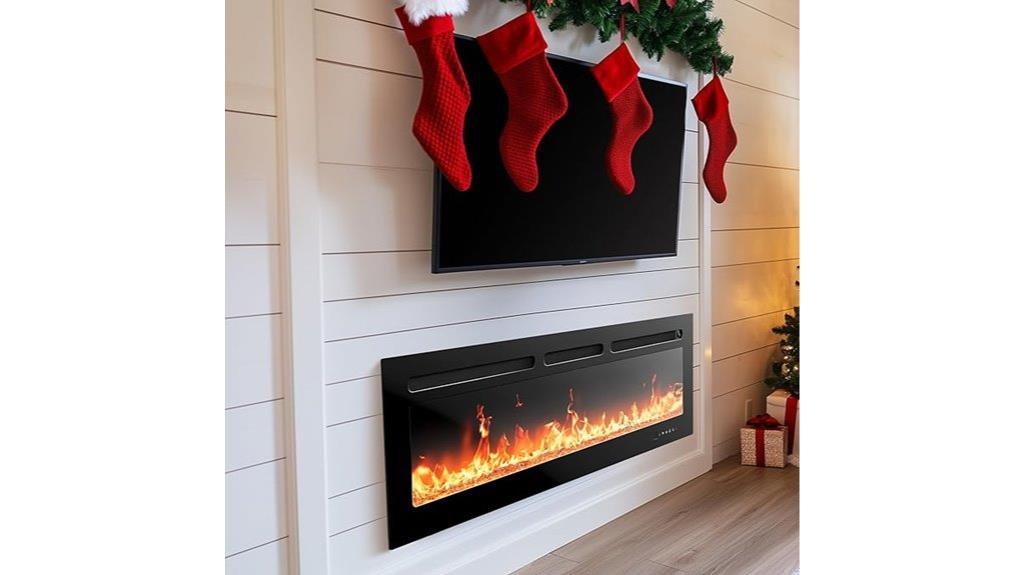 50 inch smart electric fireplace
