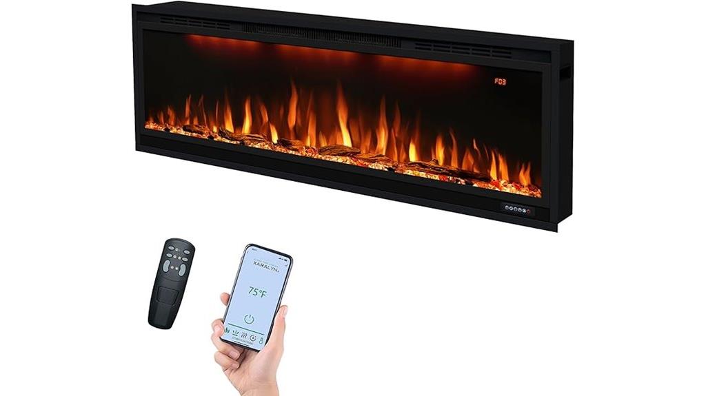 50 inch wifi fireplace insert