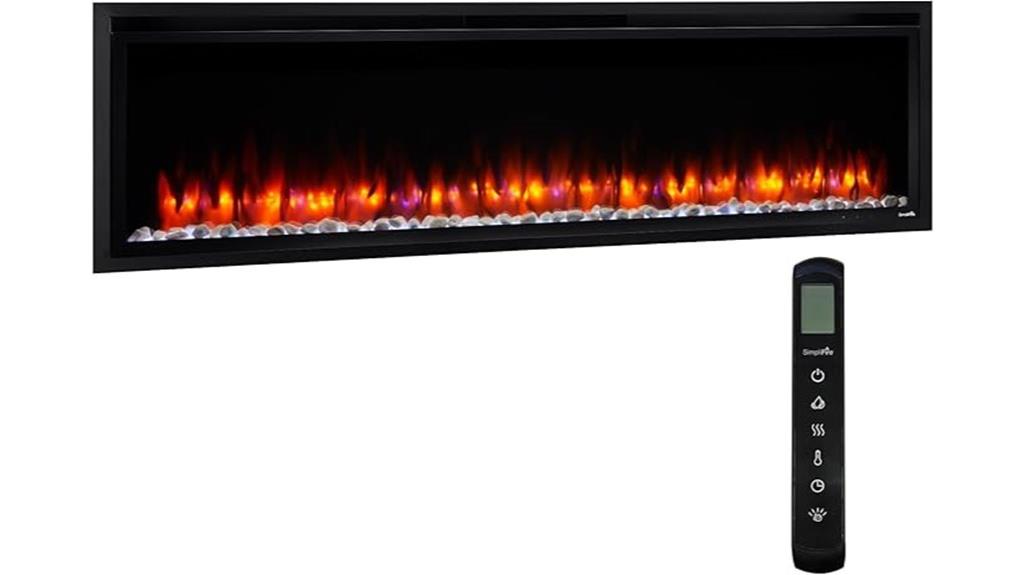 60 inch electric fireplace
