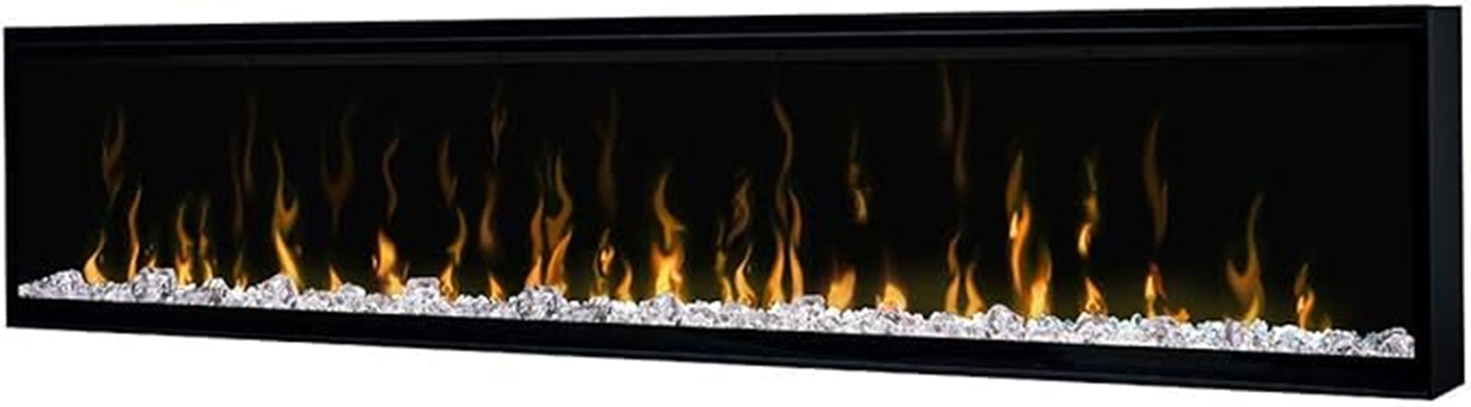 74 inch built in electric fireplace