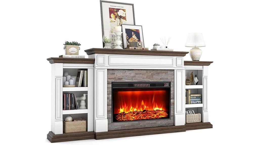 80 inch fireplace tv stand