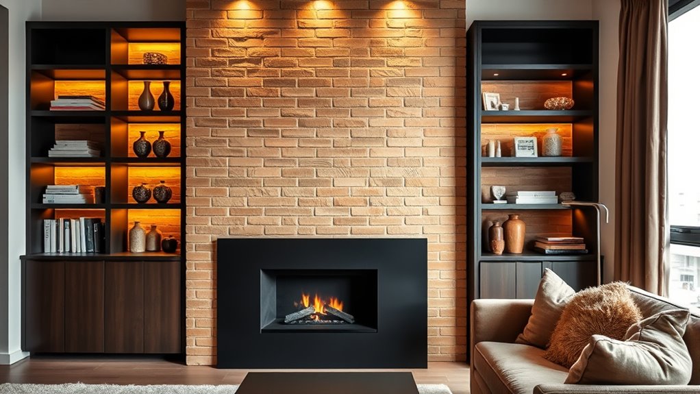 apartment fireplace surround ideas