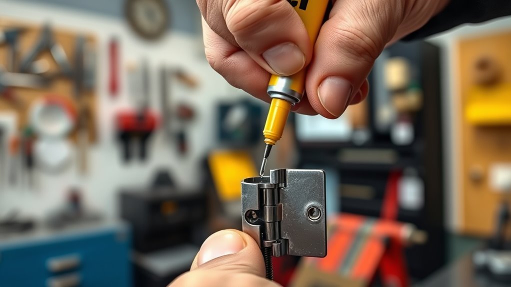 apply lubricant evenly carefully