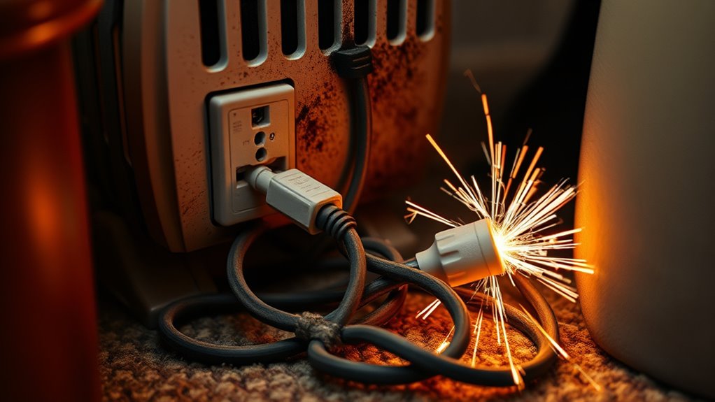 avoid overloaded damaged cords