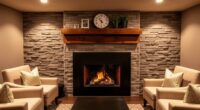 basement fireplace mantel ideas