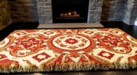 basement hearth rug selection