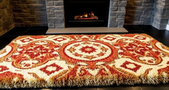 basement hearth rug selection