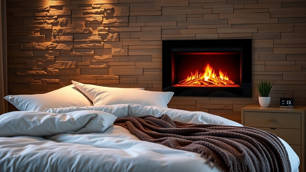 bedroom electric fireplace considerations
