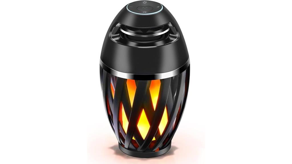 bluetooth flame lamp speaker