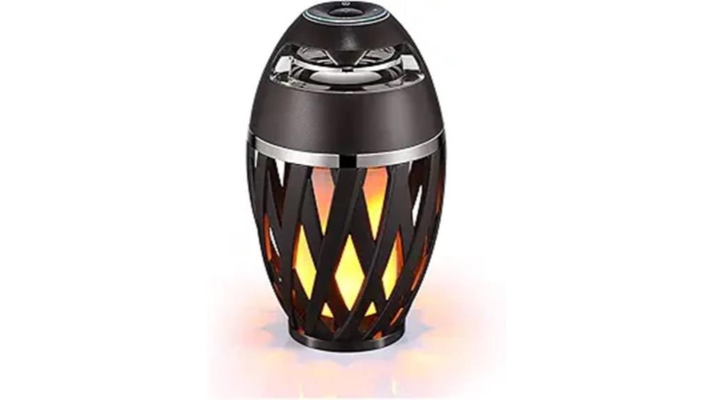 bluetooth flame speaker light