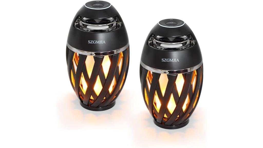 bluetooth led flame speakers