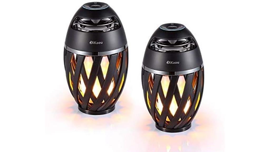 bluetooth speaker with flame