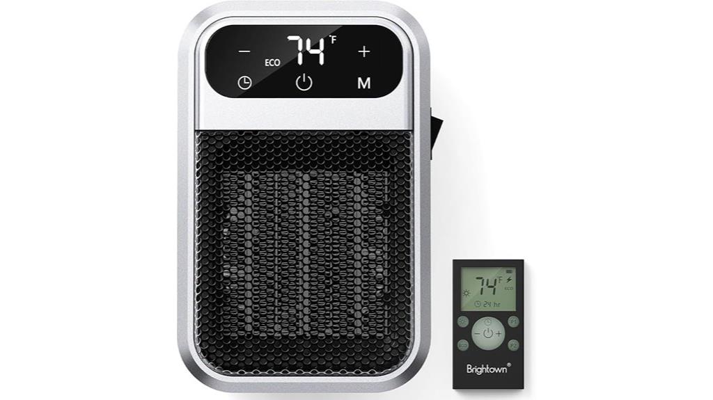 brightown 800w wall heater