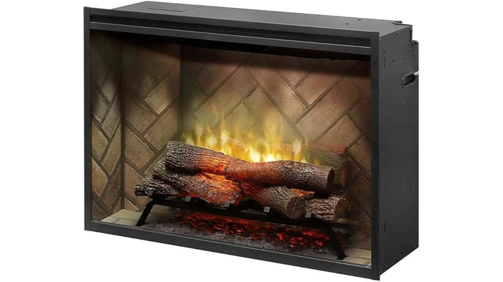built in 36 inch fireplace
