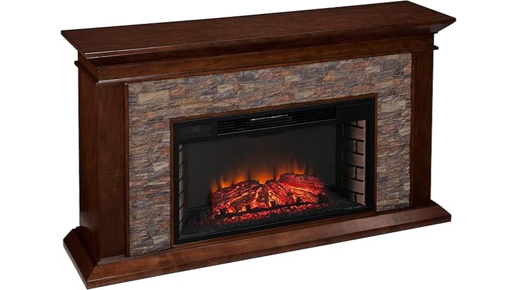 canyon heights faux stone fireplace