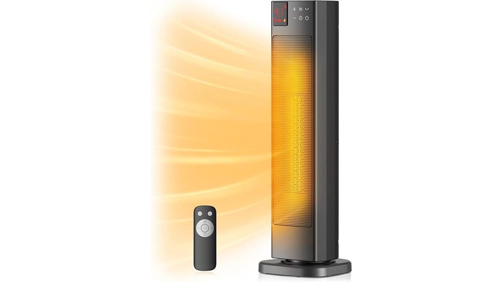 ceramic tower heater features