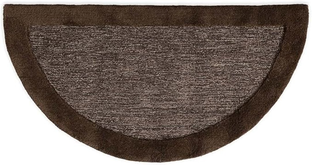charcoal wool hearth rug