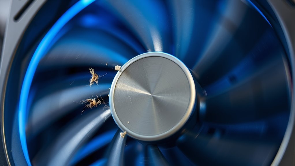 check for dust and debris