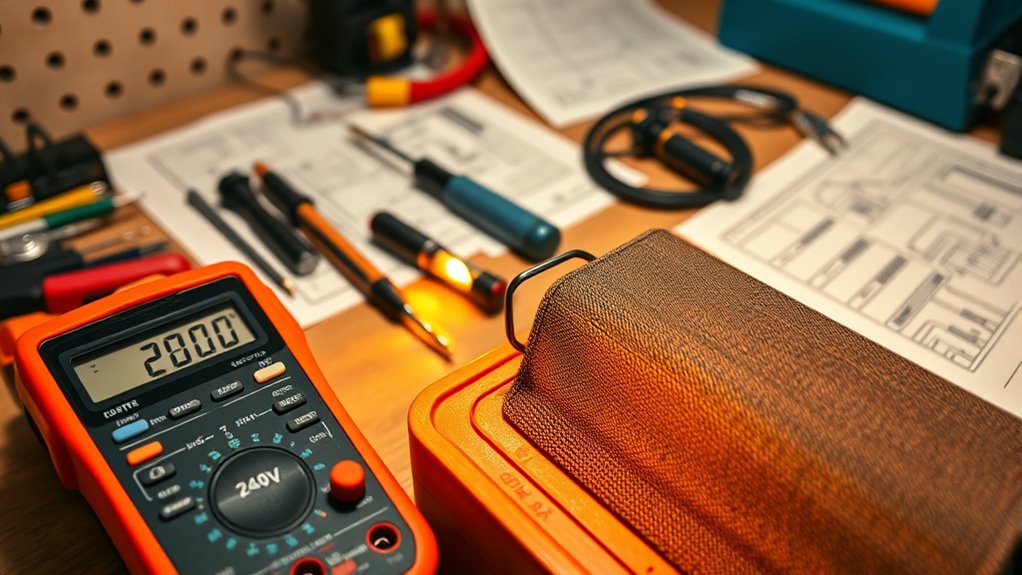 check wiring and voltage