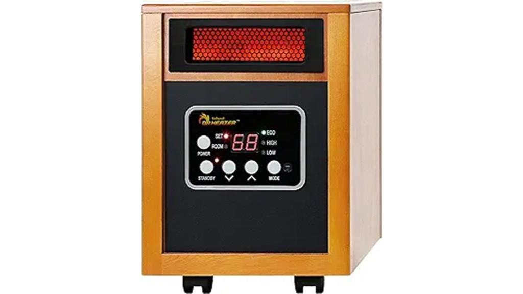 cherry colored infrared heater