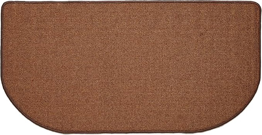 chocolate polypropylene hearth rug