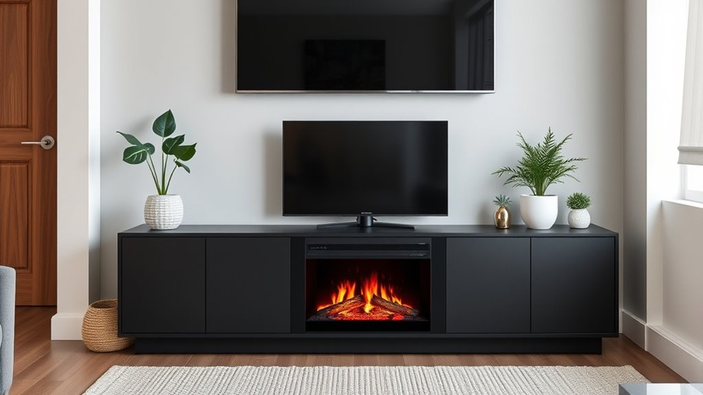 choosing apartment media fireplace