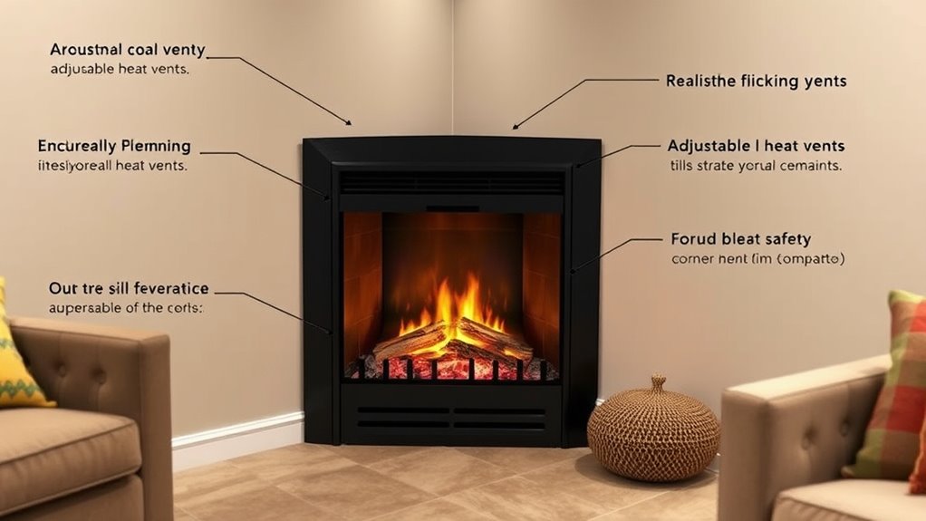 choosing basement corner fireplace