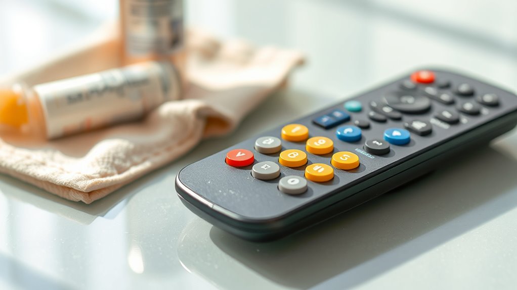 clean remote regularly